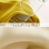 Детский флисовый удерживающий тепло зимний комплект, детское нижнее белье, бандаж пупочный, штаны подходит для мужчин и женщин, пижама для раннего возраста, высокая талия