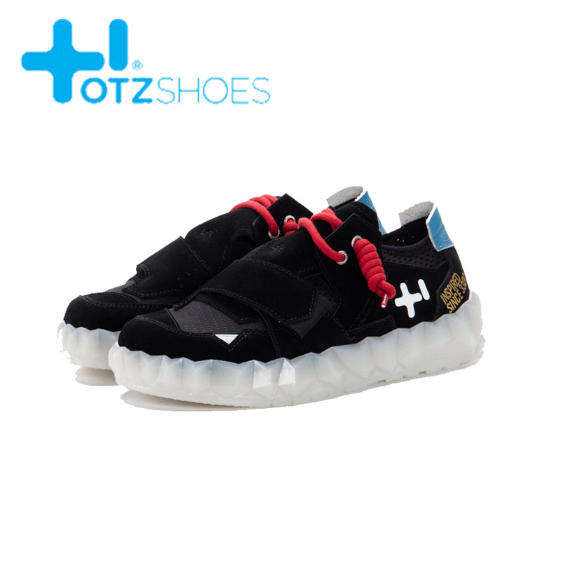 OTZShoes color matching spring new round head ugly cute couple shoes low-top cloth shoes casual shoes fashion single shoes breathable