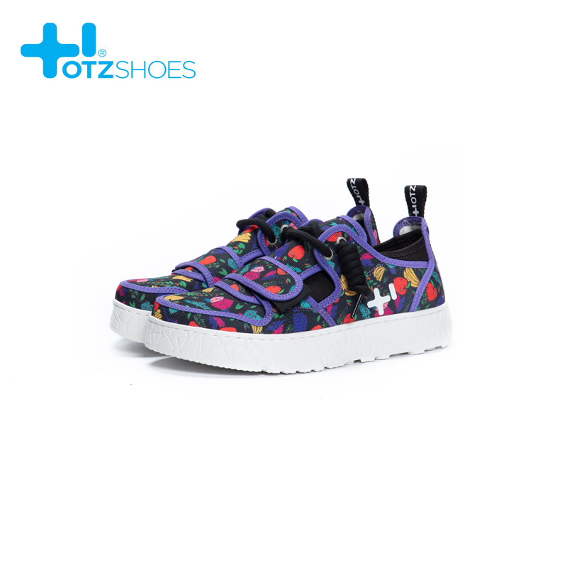 OTZShoes2021 summer flower style ugly cute women's sponge cake bottom men's round head low-top casual shoes breathable shallow mouth