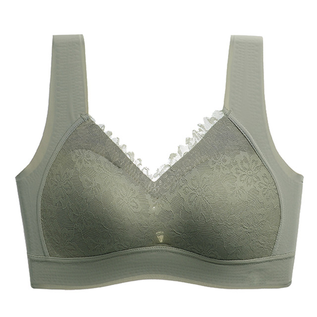 ບໍ່ມີສາຍ, ສະດວກສະບາຍແລະ traceless ເດັກຍິງ underwear ກັບຄືນໄປບ່ອນທີ່ສວຍງາມ, sexy lace one-piece vest ແບບສະດວກສະບາຍ bra ສະຫນັບສະຫນູນອ່ອນຂອງແມ່ຍິງ