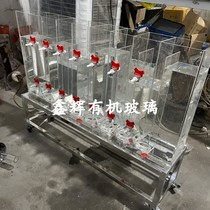 Transparent organic glass acrylic ABR anaerobic baffle reactor experimental device processing and customization