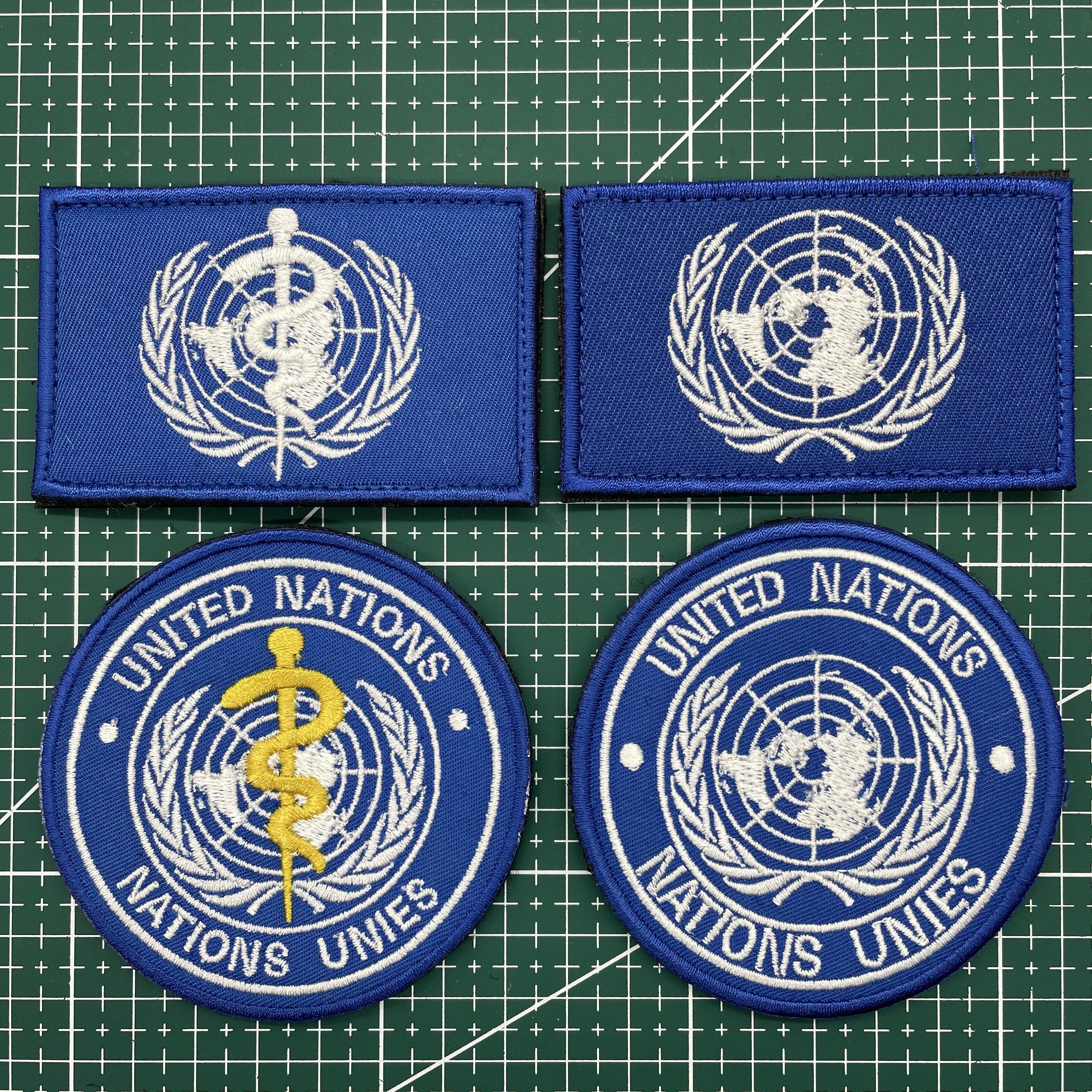 United Nations Magic labelling WHO World Health Organization arm Chapter Military Personality Tactical Morale Badge Rescue Post-Taobao