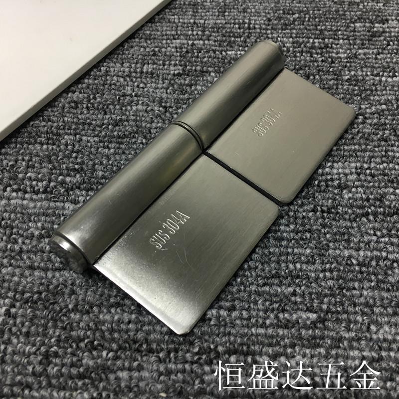 Longmei 5 inch 304 stainless steel hinge anti-theft door hinge fire door hinge free hole welding hinge