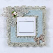 TV socket shielded decoration multifunction patch wall switch decorative frame protective sleeve anti-dirty cloth socket patch fixed