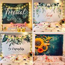 Small room renovation Supplies rental homeware rental One family bedroom bedside hanging cloth wall stickup wall Wall Paper Net Red