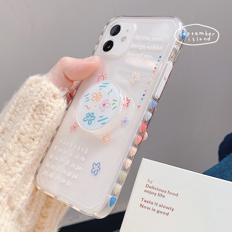 Apple 12 phone protection shell women's limited edition net red applicable iPhone13promax Japan-ROK cute mini anti-fall