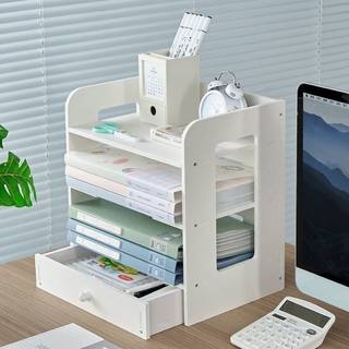 Office supplies folder storage box multi-layer bookshelf simple table multi-function book end file rack frame data rack