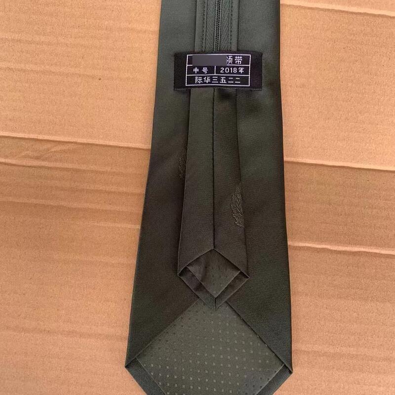 Standard Uniform Tie, Army Green, Men's Zip-Up, Knot-Free, Olive Green, Genuine Tie Clip, Quick-Pull Style, Unisex Standard Uniform Tie, Army Green, Men's Zip-Up, Knot-Free, Olive Green, Genuine Tie Clip, Quick-Pull Style, Unisex
