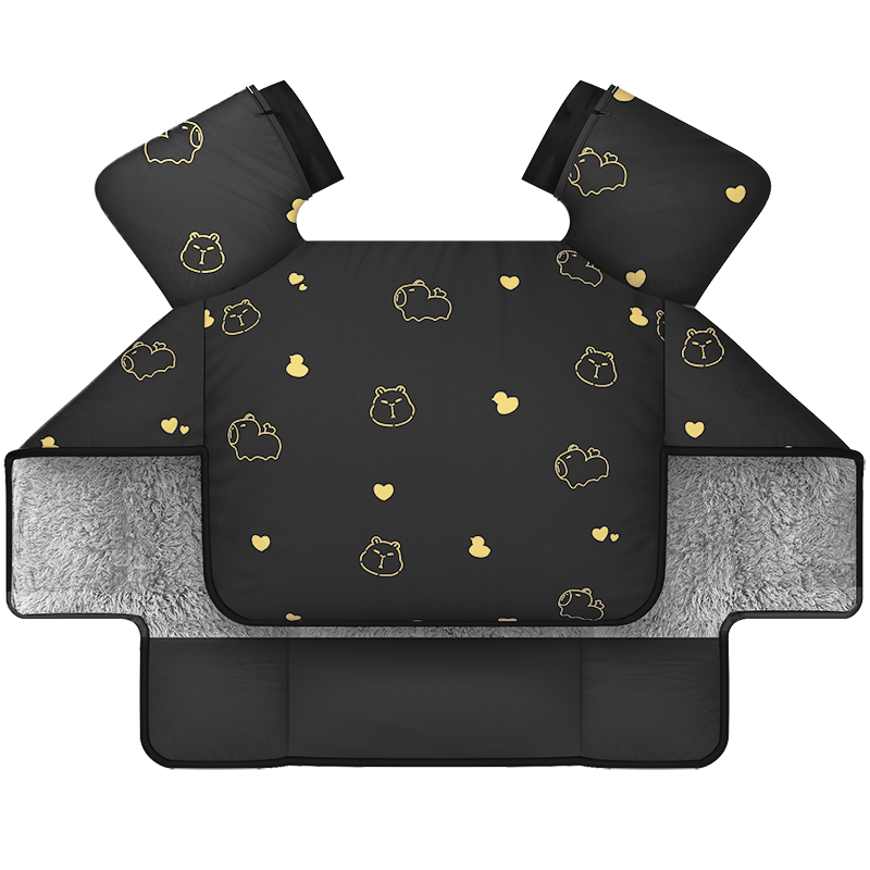 Winter windproof quilt with double-layer structure and inner leggings