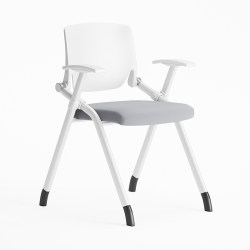 Foldable Training Chair with Table Board Conference Chair with Writing Board Wheeled Meeting Room Meeting Chair Training Chair