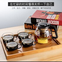 Multi Glass Teapot Kungfu Bubble Teapot Domestic Kettle Single Pot Filter Flower Teapot Tea Tea Tea Tea 30%