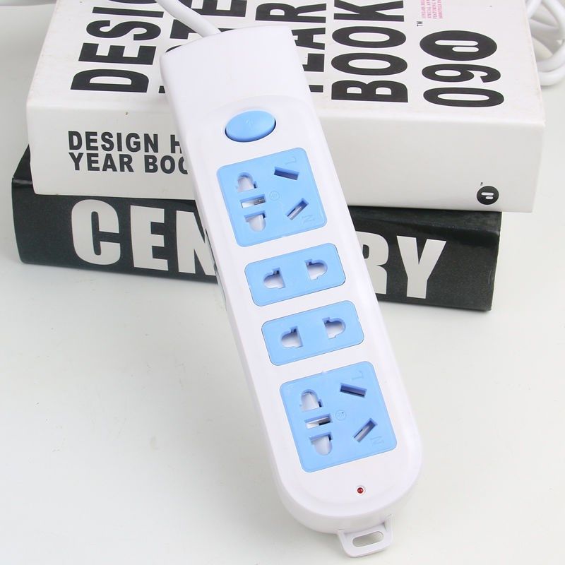 Pure Copper Socket Board Inserted Platoon Line Cord Wire Plugging Wireless Extended Wire Wiring Board Home Plugboard Long Line Extension Cord