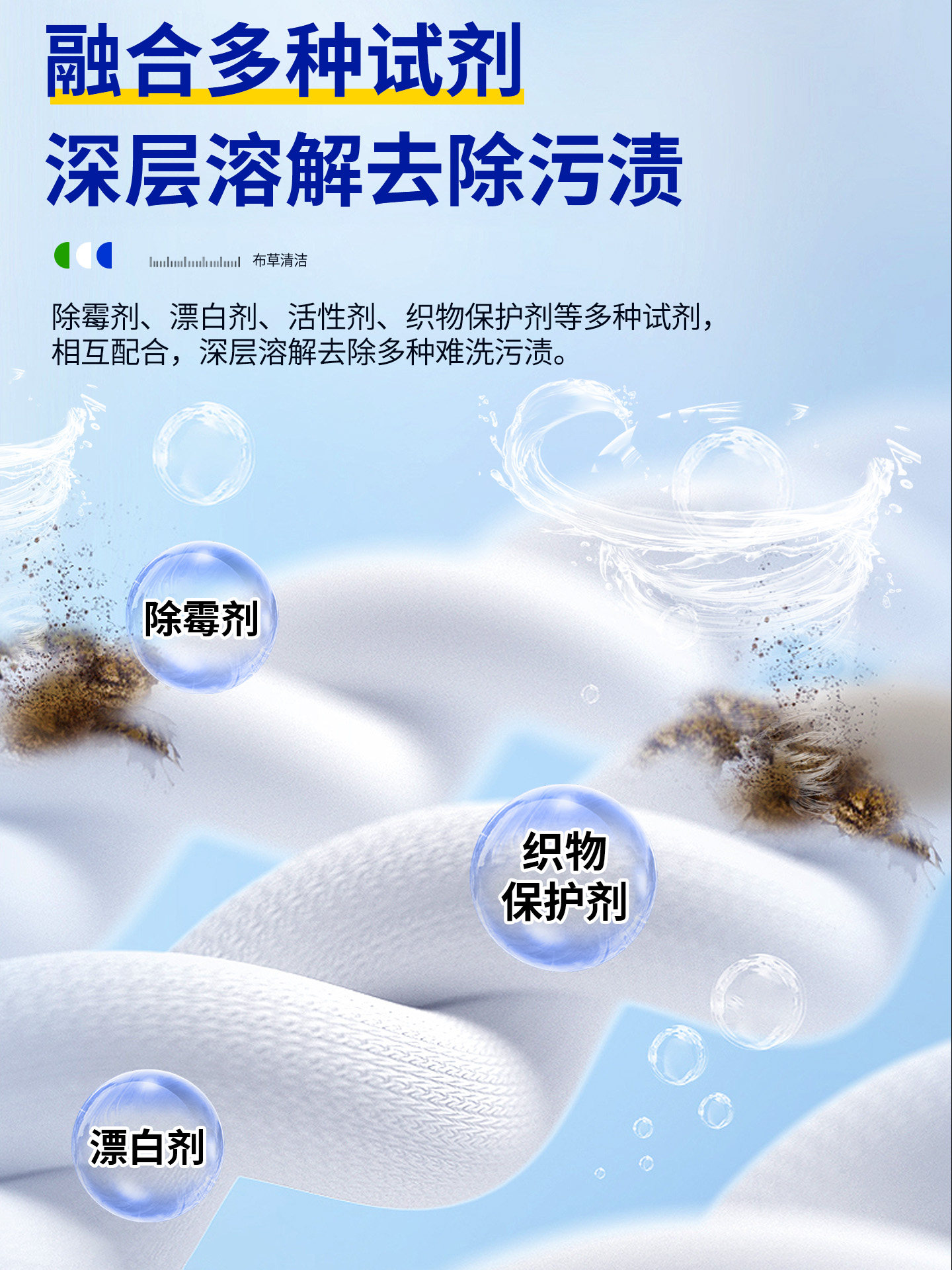 Linen Cold Water Detergent, Hotel-Specific Bleach, Bed Sheets, Duvet Covers, Towels, Laundry Stain Remover #