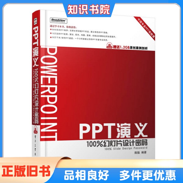 Authentic Used Book Ppt Tutorials—100% Slide Design Codes by Chen Kui, Published by Electronics Industry Press, 9787121083426