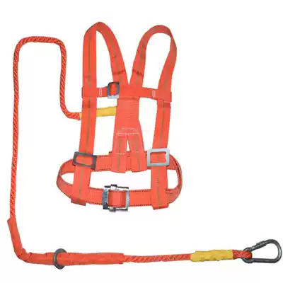 Safety belt Site high-altitude construction operations fall prevention engineering outdoor half-body air conditioning exterior wall five-point safety rope