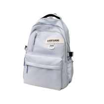 Students school bags junior high school boys large capacity 2023 new minimalist tide cool double shoulder bag high school handsome windward junior high school girl minus minus light