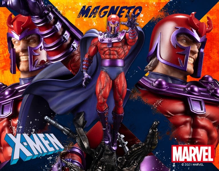 Kotobukiya 1/6 Magneto FINE ART STATUE X-Men MK322 H48CM In Stock