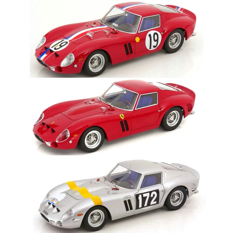 Kk 1:12 Ferrari 250Gto Rally # 172 # 19 Alloy Car Models