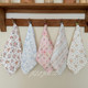 Korean Style Baby Towel, Children's Face Washcloth, Pure Cotton Gauze, All-Cotton, Baby Girl Kindergarten Drool Towel, Handkerchief