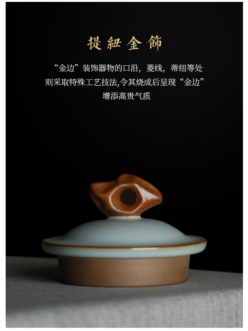 Hand your up household archaize of jingdezhen ceramic teapot single pot gift porcelain tea open piece of ice to crack glaze porcelain