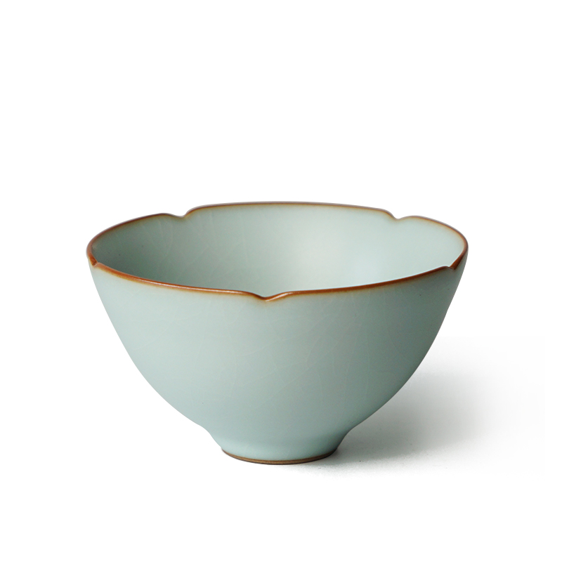 Ku cup manual single ru up market metrix who cup cup sample tea cup slicing can raise jingdezhen ceramic green already your porcelain up