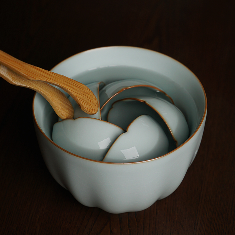 Wash your up water jar ceramic kongfu tea household jingdezhen checking porcelain tea accessories for Wash cup bowl
