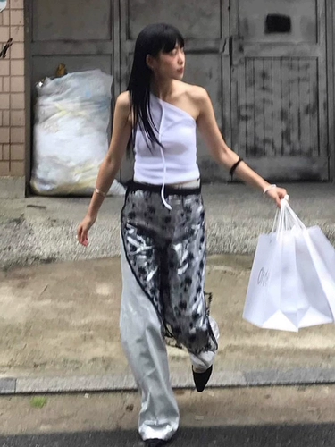 Кружевные блестки для ногтей, демисезонная штора, юбка, фартук, мини-юбка, в цветочек, высокая талия