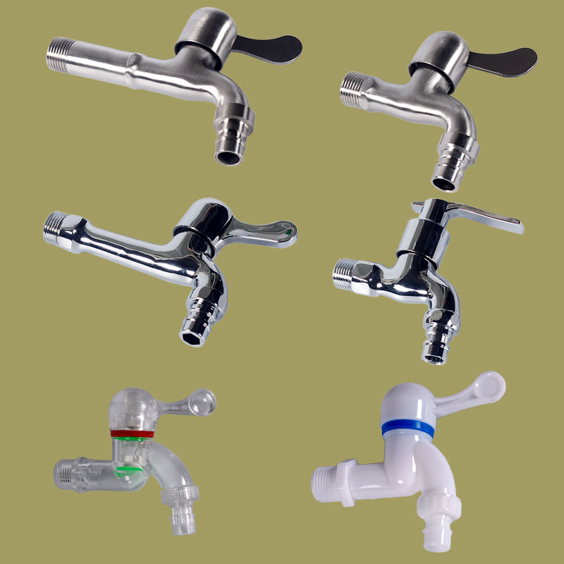 Lengthened washing machine faucet full copper 304 plastic faucet