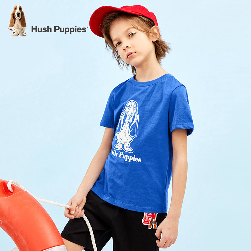 Hush Puppies 暇步士 纯棉 中大童短袖T恤 聚划算天猫优惠券折后￥59包邮（￥69-10）105~170码多色可选