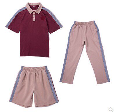 Dalingshan Primary School uniform Dongguan male and female primary school students pure cotton summer and autumn winter sportswear long and short sleeves