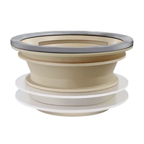 Toilet flange seal integrated lengthened anti-odor anti-leakage thickened silicone anti-reflection universal installation below
