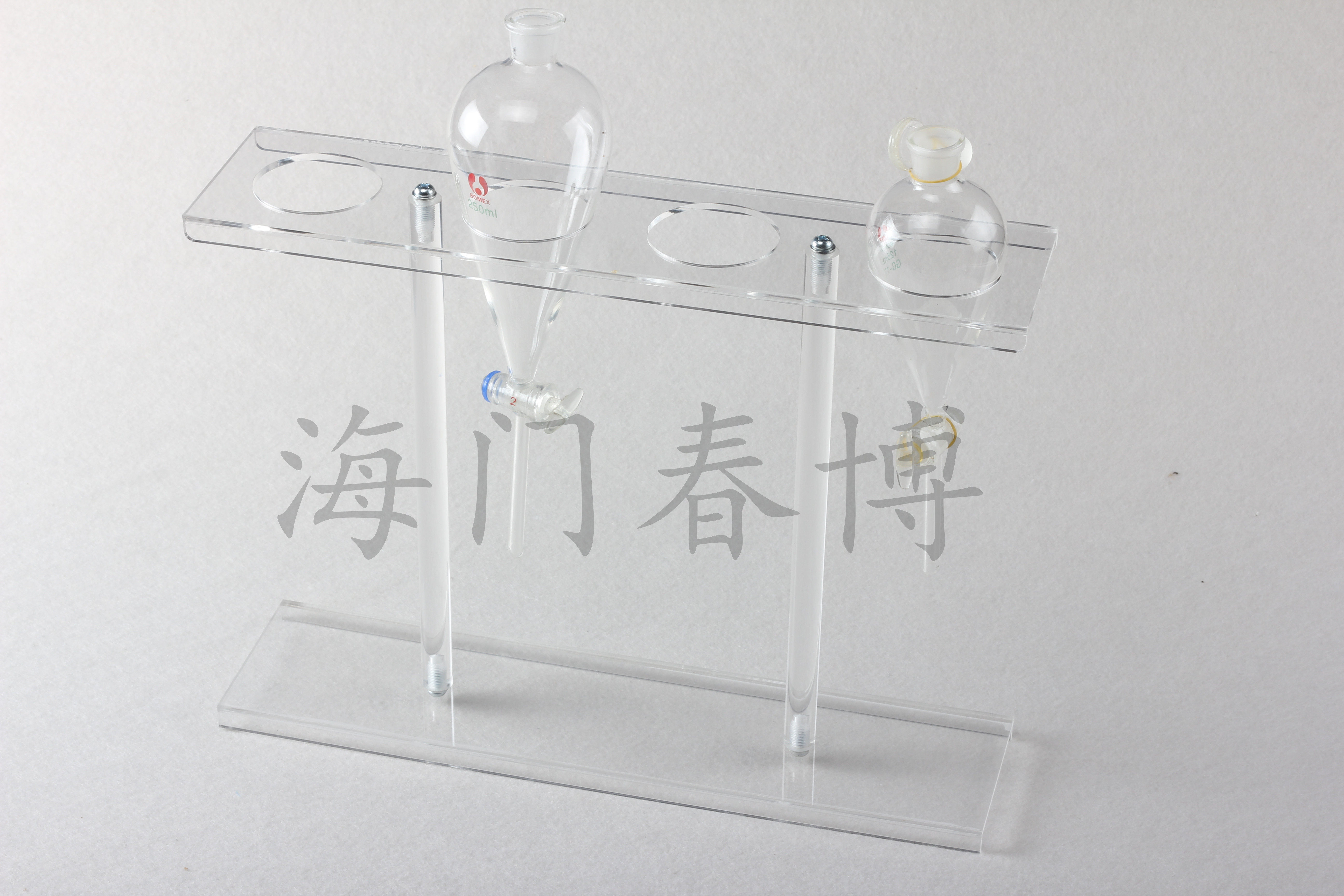 60 125 250 500 1000 2000ml pear-shaped funnel frame Plastic funnel frame Organic glass