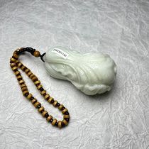 Xian specialty Lantian jade natural living jade emerald green jade cabbage handle a hundred talents ornaments the same style as the Terracotta Warriors and Horses