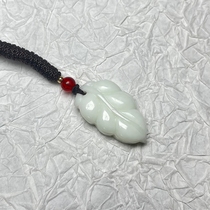 Xian specialty Lantian jade natural living jade leaf jade pendant get rich overnight pendant golden branch jade leaf terracotta warriors and horses the same style