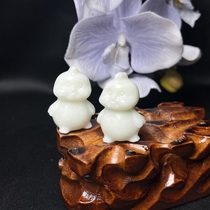 Xian specialty Lantian jade natural jade chick cute pet ornaments handle pieces for men and women bag hanging pendant zodiac