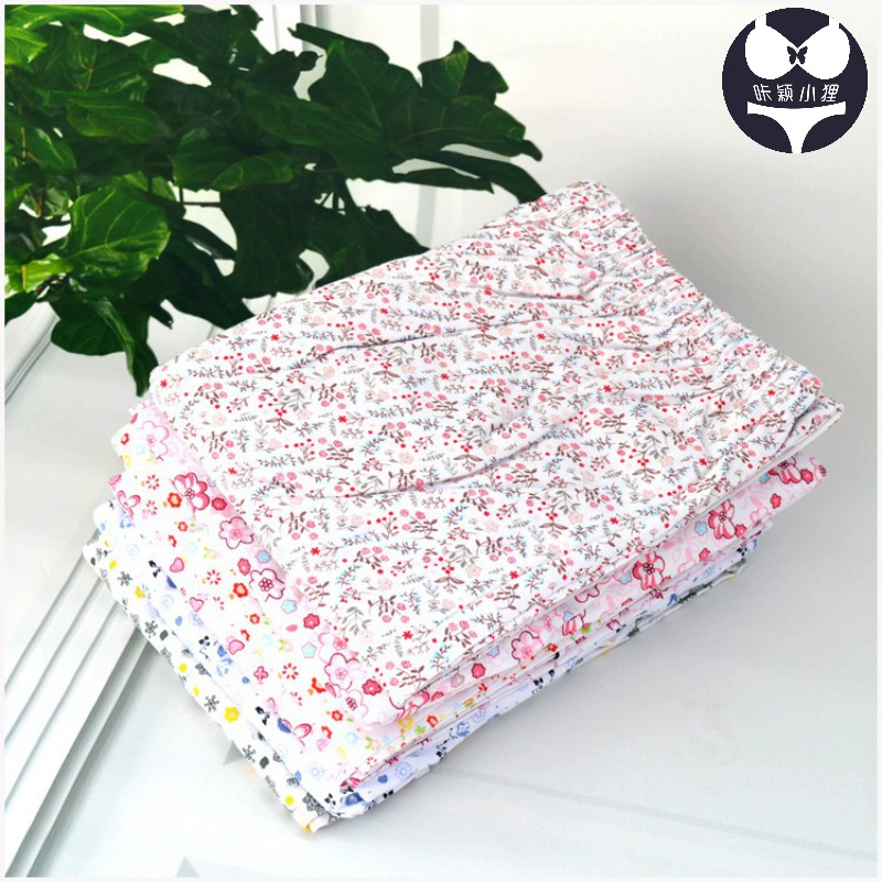 Đồ ngủ cotton của phụ nữ quần dài thường rộng rãi kích thước lớn cho người trung niên và người mẹ cao tuổi phụ nữ mặc nhà cotton quần bà già - Quần tây