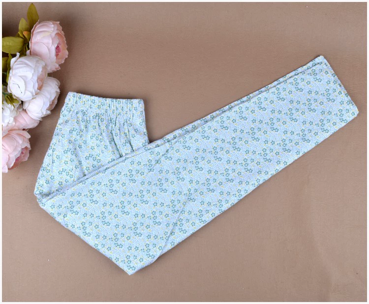 Đồ ngủ cotton của phụ nữ quần dài thường rộng rãi kích thước lớn cho người trung niên và người mẹ cao tuổi phụ nữ mặc nhà cotton quần bà già - Quần tây