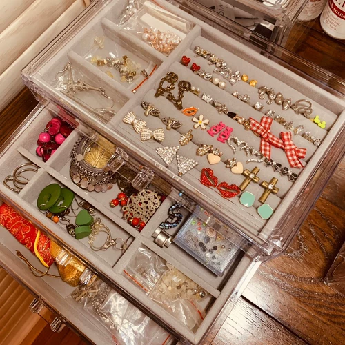 Большие серьги, прозрачная коробочка для хранения, акриловый аксессуар, коробка для хранения