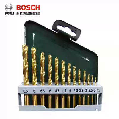 Bosch 13 titanium-plated twist drill bit set 1-65 stainless steel twist drill drill bit drilling