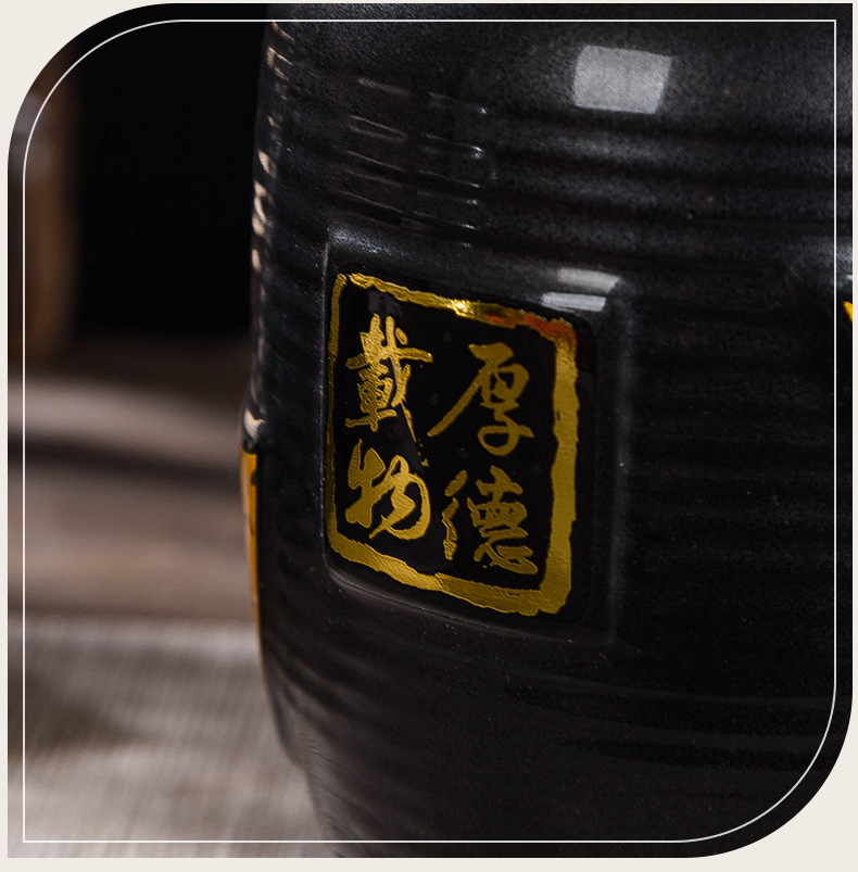 Jingdezhen ceramic small wine pot liquor bottle is empty it sealed jar wine 1 catty 2 catties 5 jins of gifts