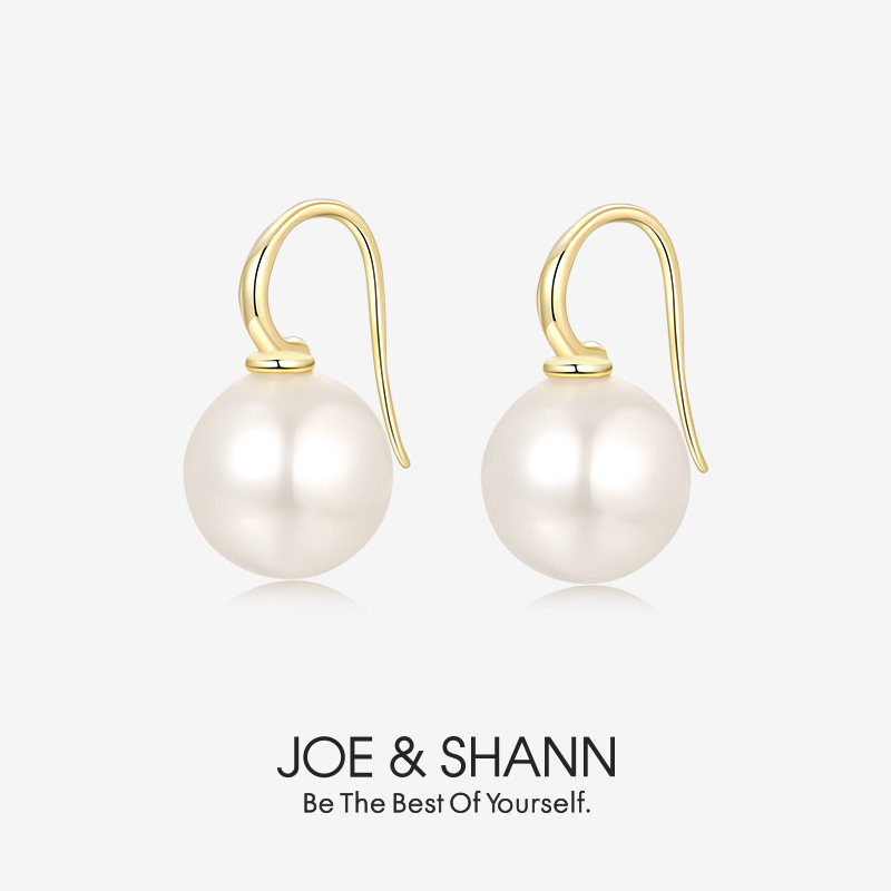 Pearl earrings female earrings with light luxury designs high cold - sense 14K gold ear decoration 2023 new explosion