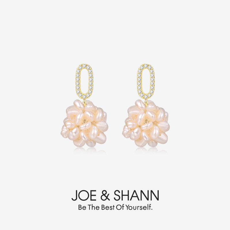 925 silver needle freshwater pearl earrings 2022 new ins tide niche design sense temperament goddess earrings ear pin