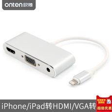 Apple аудио-, видео- кабель 适用苹果平板电脑ipad mini4手机转换器xs连接电视高清hdmi投影仪视频线pro