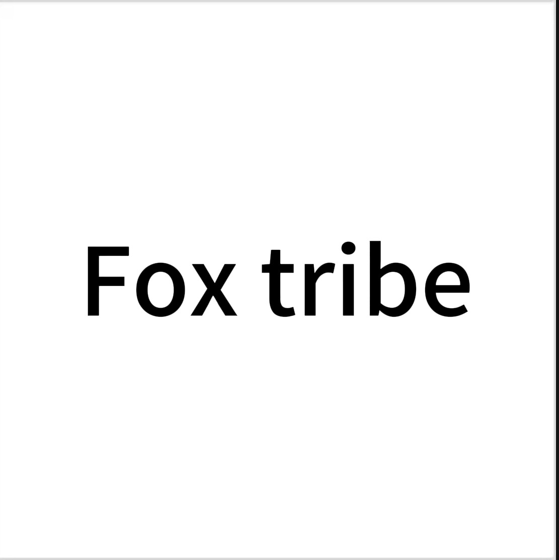 Fox tribe 欧洲代购