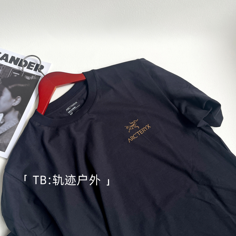 Arc'Teryx Kragg Sl Cotton Classic Letter Logo Cotton Casual Breathable Round Neck Short-Sleeved T-Shirt for Men and Women