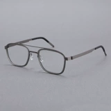 木川 Очки рамки мужской ретро двойной луче