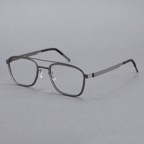 木川 Очки рамки мужской ретро двойной луче