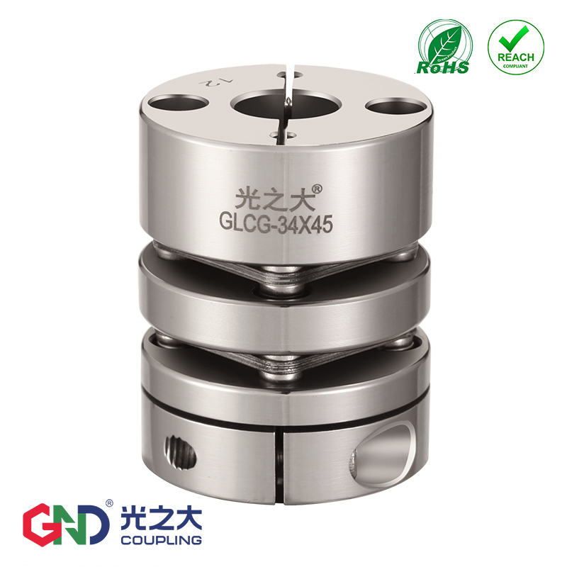 Light large GLCG stainless steel double diaphragm clamping coupling servo stepper motor elastic large torque coupling