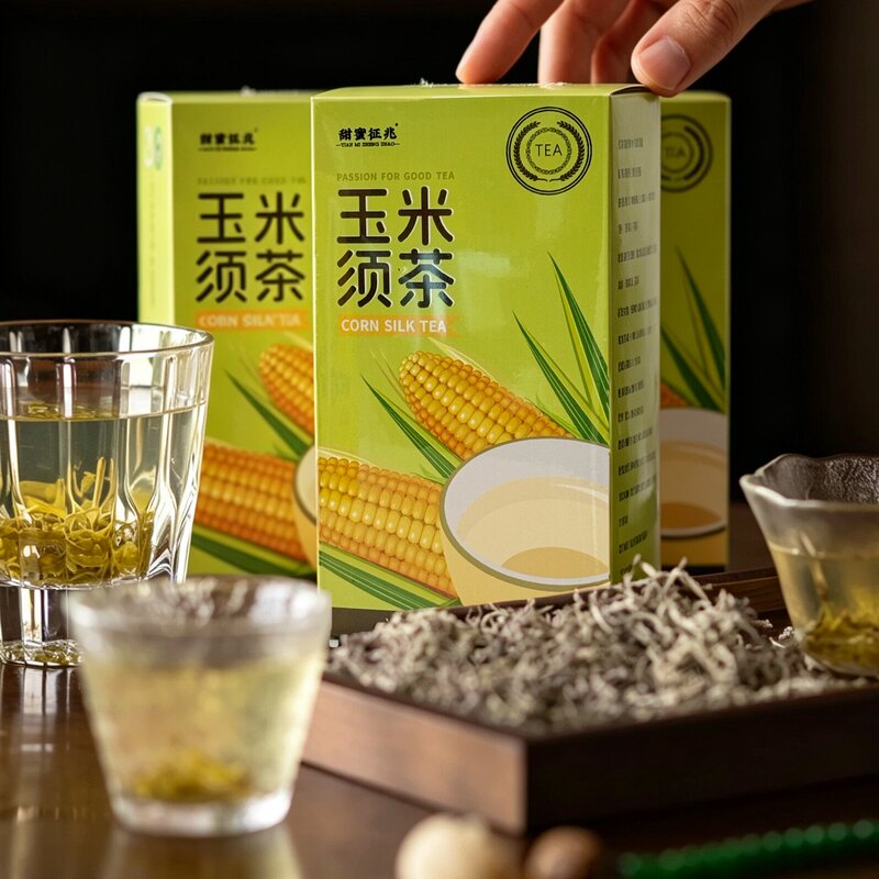 Sweet Omen Corn Silk Tea 120g*6 Boxes Barley, Polygonatum, Gardenia, Bitter Borage, Corn Tea Bags for Brewing as a Substitute Tea Drink Sweet Omen Corn Silk Tea 120g*6 Boxes Barley, Polygonatum, Gardenia, Bitter Borage, Corn Tea Bags for Brewing as a Substitute Tea Drink