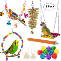 Parrot Toys Nibble to Grind Teeth Suit Bird Supplies Autumn Thousands of stairs vine balls Fruit fork Bell Tiger Leather Peony Toy